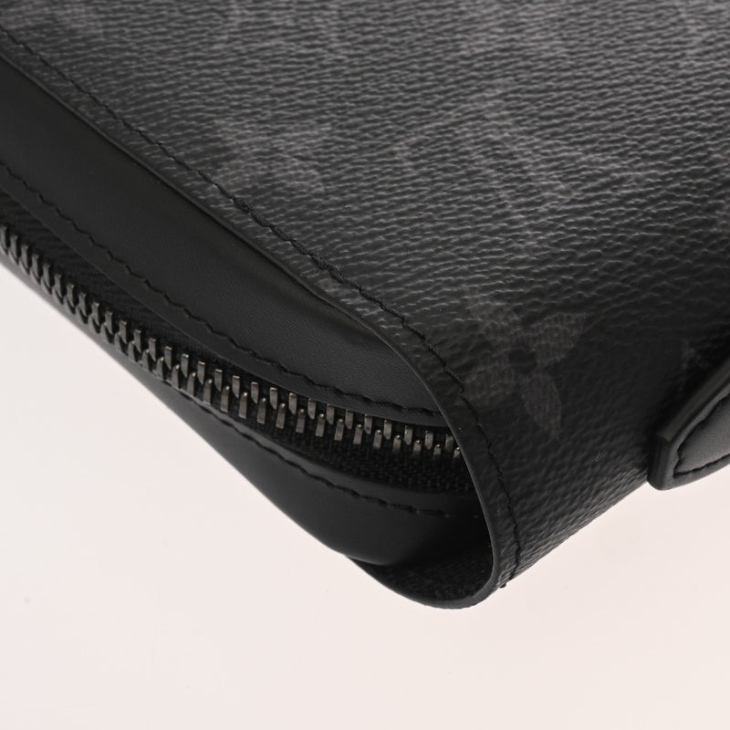 LOUIS VUITTON ルイヴィトン モノグラムエクリプス ジッピー XL 黒/グレー M61698 メンズ モノグラムキャンバス 長財布 Aランク 中古 銀蔵