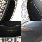 CHRISTIAN DIOR クリスチャンディオール ボビー スモール オブリーク ネイビー M9317UTZQ レディース ジャガード ショルダーバッグ ABランク 中古 銀蔵