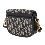 CHRISTIAN DIOR クリスチャンディオール ボビー スモール オブリーク ネイビー M9317UTZQ レディース ジャガード ショルダーバッグ ABランク 中古 銀蔵
