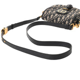 CHRISTIAN DIOR クリスチャンディオール ボビー スモール オブリーク ネイビー M9317UTZQ レディース ジャガード ショルダーバッグ ABランク 中古 銀蔵