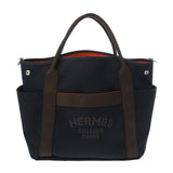 HERMES エルメス サックドパンサージュ グルーム ネイビー/フー U刻印(2022年頃) レディース トワルシェブロン トートバッグ Aランク 中古 銀蔵