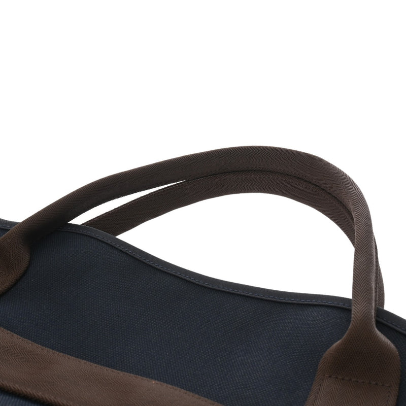 HERMES エルメス サックドパンサージュ グルーム ネイビー/フー U刻印(2022年頃) レディース トワルシェブロン トートバッグ Aランク 中古 銀蔵