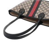 GUCCI グッチ オフィディア スモールトートバッグ ネイビー/アイボリー 726762 レディース GGキャンバス レザー トートバッグ Aランク 中古 銀蔵