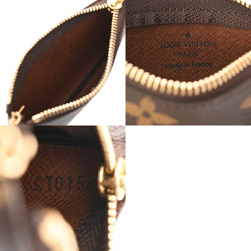LOUIS VUITTON ルイヴィトン モノグラム ポシェットクレ ブラウン M62650 ユニセックス モノグラムキャンバス コインケース 新同 中古 銀蔵