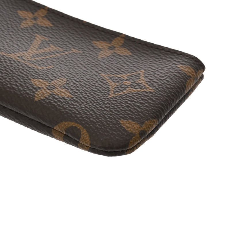 LOUIS VUITTON ルイヴィトン モノグラム ポシェットクレ ブラウン M62650 ユニセックス モノグラムキャンバス コインケース 新同 中古 銀蔵