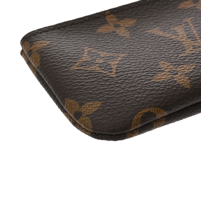 LOUIS VUITTON ルイヴィトン モノグラム ポシェットクレ ブラウン M62650 ユニセックス モノグラムキャンバス コインケース 新同 中古 銀蔵