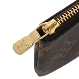 LOUIS VUITTON ルイヴィトン モノグラム ポシェットクレ ブラウン M62650 ユニセックス モノグラムキャンバス コインケース 新同 中古 銀蔵
