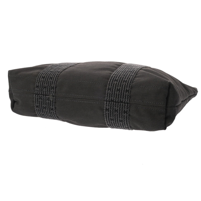 HERMES エルメス エールライン カバス グレー レディース キャンバス トートバッグ ABランク 中古 銀蔵