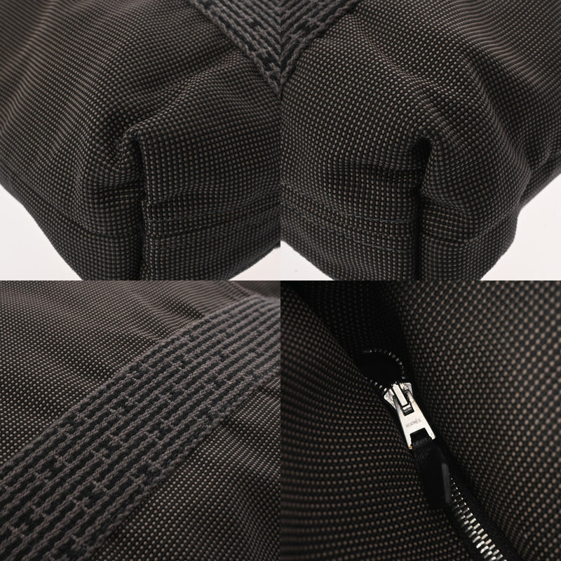 HERMES エルメス エールライン カバス グレー レディース キャンバス トートバッグ ABランク 中古 銀蔵