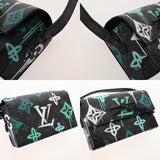 LOUIS VUITTON ルイヴィトン モノグラムエクリプス グラフィティ スティーマー ウエアラブルウォレット ブラック M81852 メンズ モノグラムキャンバス ショルダーバッグ Aランク 中古 銀蔵