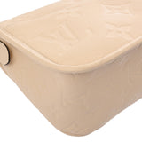 LOUIS VUITTON ルイヴィトン モノグラムアンプラント ディアヌ クレーム M46388 レディース レザー ショルダーバッグ Aランク 中古 銀蔵