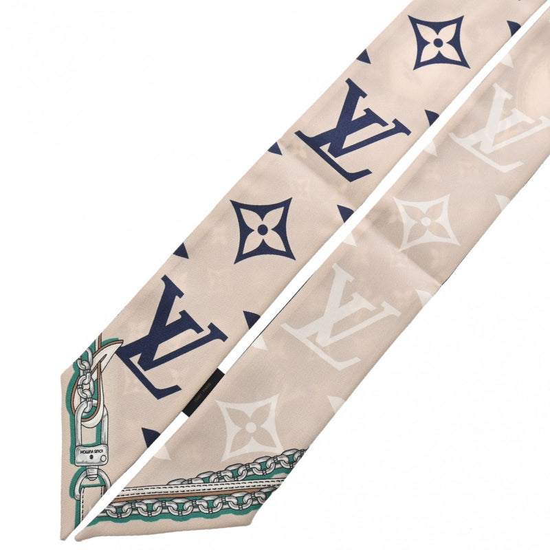 LOUIS VUITTON ルイヴィトン バンドー BB アルティメット ブルーマリーヌ M77778 レディース シルク100％ スカーフ 未使用 銀蔵