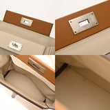 HERMES エルメス サックヴァンキャトル 24/24 クレ/ナタ/ボルドー/セサミ Y刻印(2020年頃) レディース トゴ ヴォースイフト アリゲーターマット ハンドバッグ Aランク 中古 銀蔵