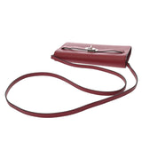 HERMES エルメス ケリーウォレット トゥーゴー ルージュグレナ U刻印(2022年頃) レディース ヴォーエプソン 長財布 ABランク 中古 銀蔵