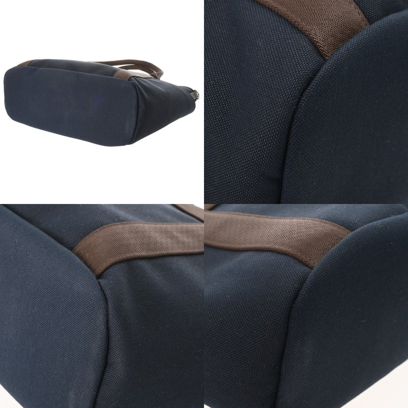 HERMES エルメス サックドパンサージュ グルーム ネイビー C刻印(2018年頃) レディース トワルシェブロン トートバッグ Aランク 中古 銀蔵