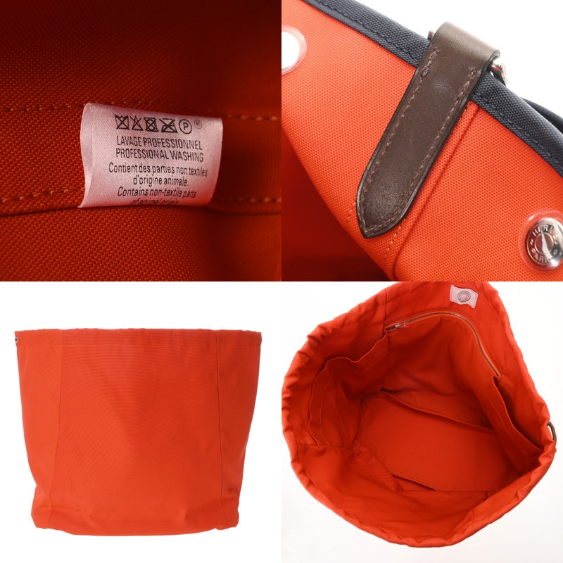 HERMES エルメス サックドパンサージュ グルーム ネイビー C刻印(2018年頃) レディース トワルシェブロン トートバッグ Aランク 中古 銀蔵