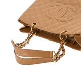 CHANEL シャネル GST グランドショッピングトート ベージュ A50995 レディース キャビアスキン トートバッグ Bランク 中古 銀蔵