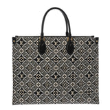 LOUIS VUITTON ルイヴィトン モノグラムジャガード オンザゴー GM Since1854 ホワイト/ブラック M57207 レディース モノグラムキャンバス ハンドバッグ Aランク 中古 銀蔵