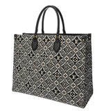 LOUIS VUITTON ルイヴィトン モノグラムジャガード オンザゴー GM Since1854 ホワイト/ブラック M57207 レディース モノグラムキャンバス ハンドバッグ Aランク 中古 銀蔵