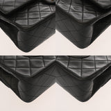 CHANEL シャネル マトラッセ Wフラップ チェーンショルダー 25cm ブラック A01112 レディース ラムスキン ショルダーバッグ Bランク 中古 銀蔵