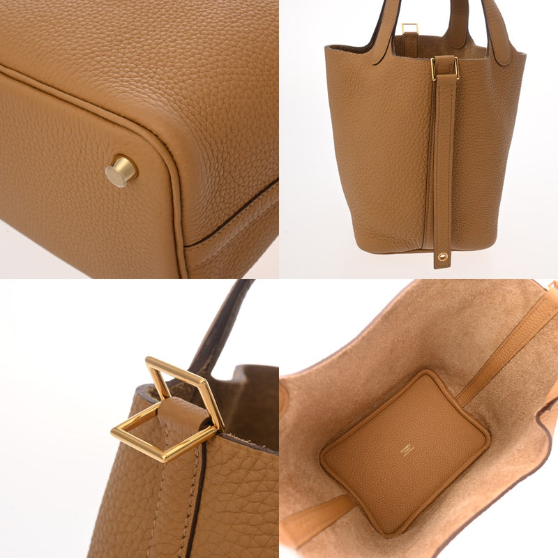 HERMES エルメス ピコタン ロック PM ビスキュイ B刻印(2023年頃) レディース トリヨンクレマンス ハンドバッグ 未使用 銀蔵