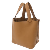 HERMES エルメス ピコタン ロック PM ビスキュイ B刻印(2023年頃) レディース トリヨンクレマンス ハンドバッグ 未使用 銀蔵