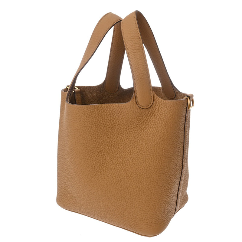 HERMES エルメス ピコタン ロック PM ビスキュイ B刻印(2023年頃) レディース トリヨンクレマンス ハンドバッグ 未使用 銀蔵