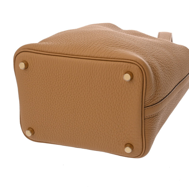 HERMES エルメス ピコタン ロック PM ビスキュイ B刻印(2023年頃) レディース トリヨンクレマンス ハンドバッグ 未使用 銀蔵