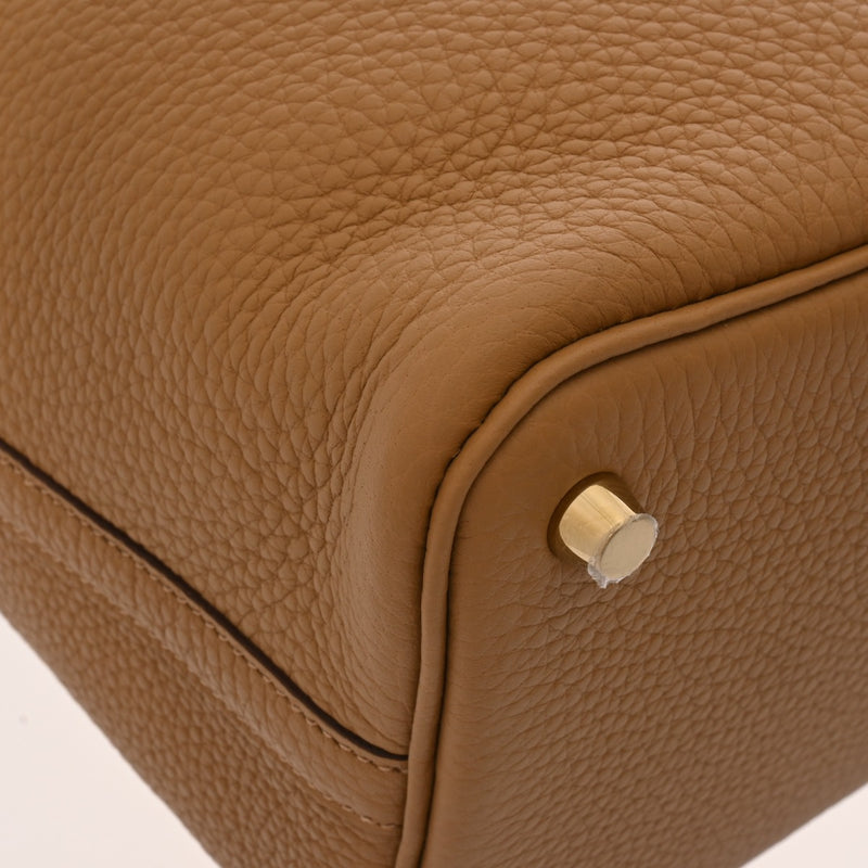 HERMES エルメス ピコタン ロック PM ビスキュイ B刻印(2023年頃) レディース トリヨンクレマンス ハンドバッグ 未使用 銀蔵