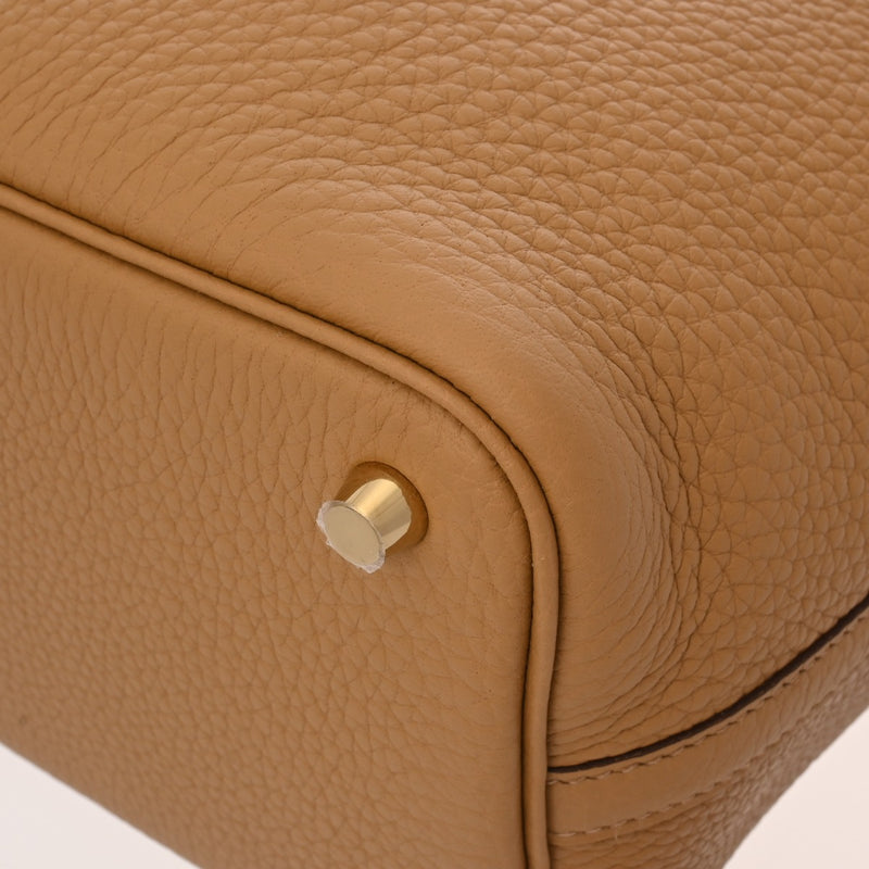 HERMES エルメス ピコタン ロック PM ビスキュイ B刻印(2023年頃) レディース トリヨンクレマンス ハンドバッグ 未使用 銀蔵