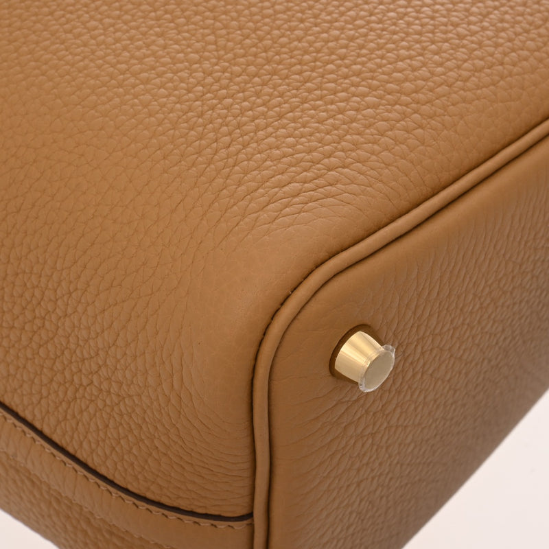 HERMES エルメス ピコタン ロック PM ビスキュイ B刻印(2023年頃) レディース トリヨンクレマンス ハンドバッグ 未使用 銀蔵