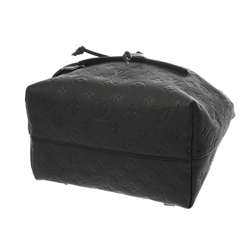 LOUIS VUITTON ルイヴィトン モノグラムアンプラント モンスリ PM ノワール M45205 レディース レザー リュック・デイパック Aランク 中古 銀蔵