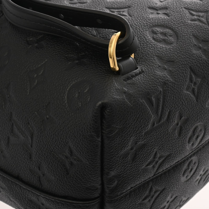 LOUIS VUITTON ルイヴィトン モノグラムアンプラント モンスリ PM ノワール M45205 レディース レザー リュック・デイパック Aランク 中古 銀蔵