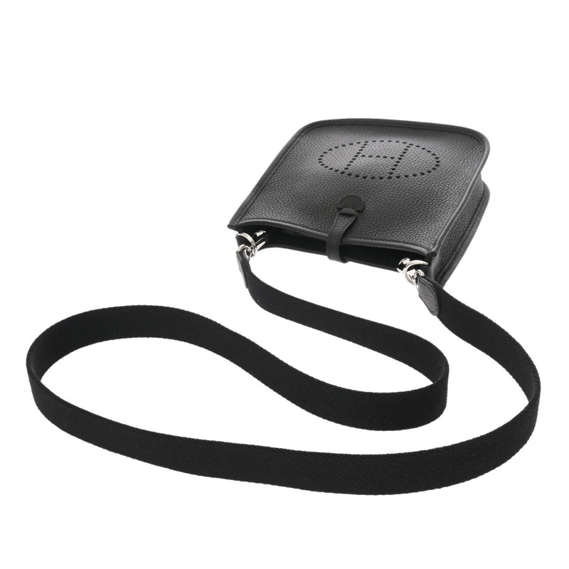 HERMES エルメス エヴリン TPM ブラック W刻印(2024年頃) レディース トリヨンクレマンス ショルダーバッグ 未使用 銀蔵