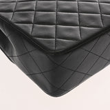 CHANEL シャネル マトラッセ チェーンショルダー 20cm ブラック レディース ラムスキン ショルダーバッグ ABランク 中古 銀蔵