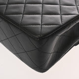 CHANEL シャネル マトラッセ チェーンショルダー 20cm ブラック レディース ラムスキン ショルダーバッグ ABランク 中古 銀蔵