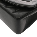 CHANEL シャネル ダイアナ 25cm チェーンショルダー ブラック A01165 レディース ラムスキン ショルダーバッグ Bランク 中古 銀蔵