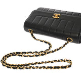CHANEL シャネル マドモアゼル チェーンショルダー 22cm ブラック レディース ラムスキン ショルダーバッグ ABランク 中古 銀蔵