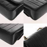 CHANEL シャネル マドモアゼル チェーンショルダー 22cm ブラック レディース ラムスキン ショルダーバッグ ABランク 中古 銀蔵