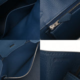 HERMES エルメス バーキン 30 ディープブルー D刻印(2019年頃) レディース トゴ ハンドバッグ Aランク 中古 銀蔵