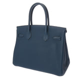 HERMES エルメス バーキン 30 ディープブルー D刻印(2019年頃) レディース トゴ ハンドバッグ Aランク 中古 銀蔵