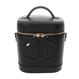 CHANEL シャネル バニティ 2WAYチェーンショルダー ブラック AS0323 レディース ラムスキン バニティバッグ Aランク 中古 銀蔵