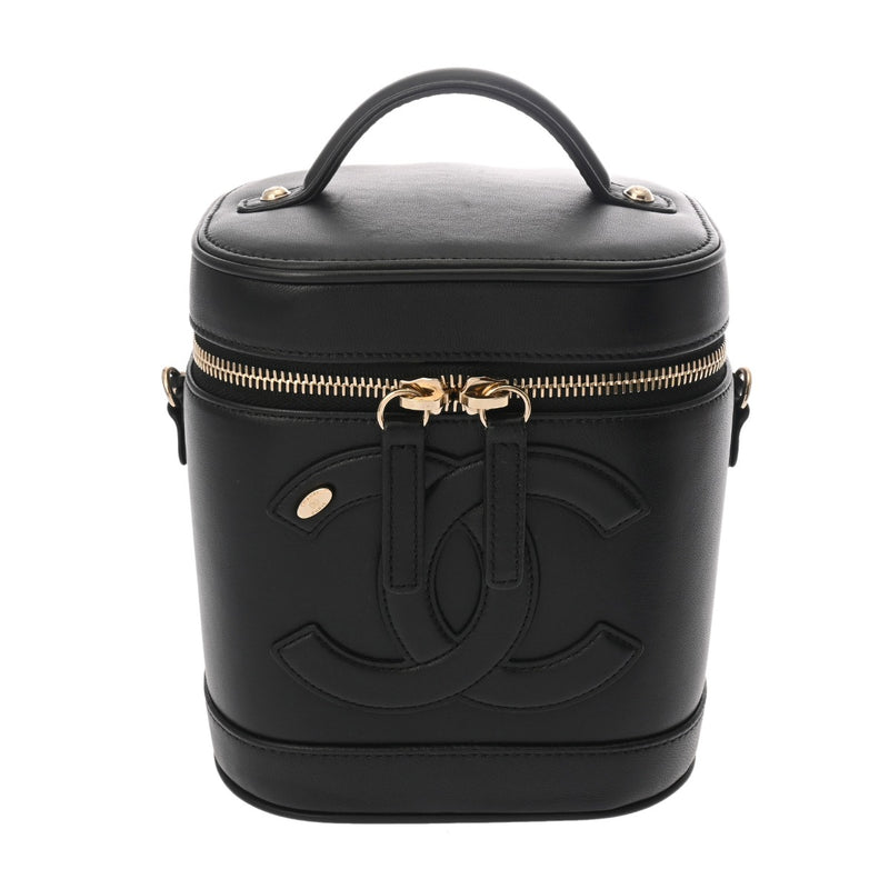 CHANEL シャネル バニティ 2WAYチェーンショルダー ブラック AS0323 レディース ラムスキン バニティバッグ Aランク 中古 銀蔵