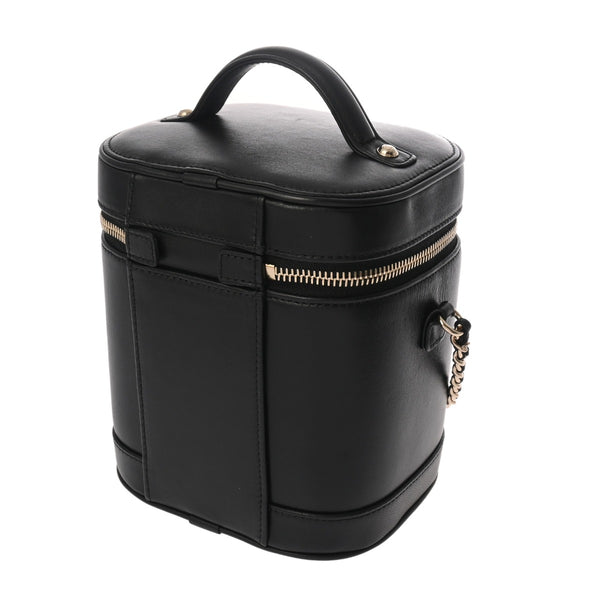 CHANEL シャネル バニティ 2WAYチェーンショルダー ブラック AS0323 レディース ラムスキン バニティバッグ Aランク 中古 銀蔵