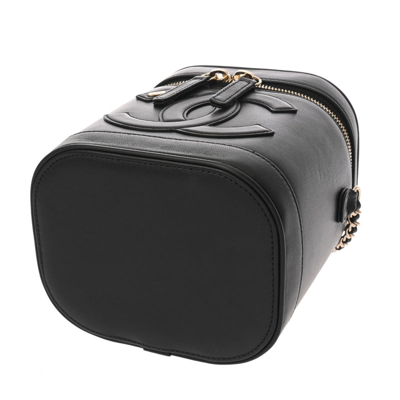 CHANEL シャネル バニティ 2WAYチェーンショルダー ブラック AS0323 レディース ラムスキン バニティバッグ Aランク 中古 銀蔵