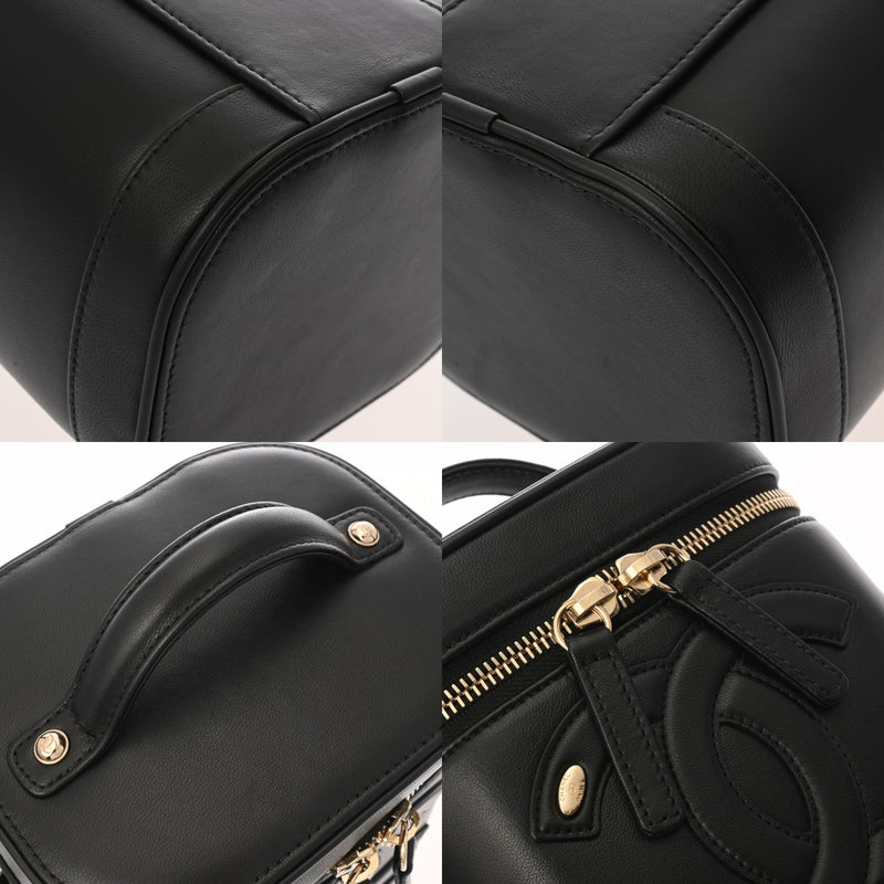 CHANEL シャネル バニティ 2WAYチェーンショルダー ブラック AS0323 レディース ラムスキン バニティバッグ Aランク 中古 銀蔵
