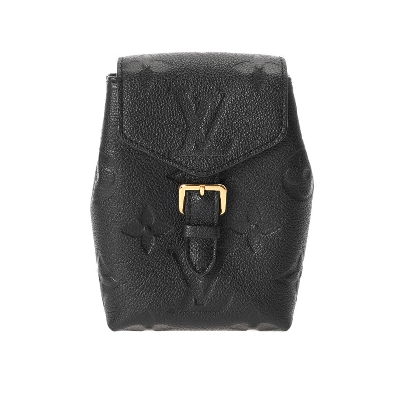 LOUIS VUITTON ルイヴィトン モノグラムアンプラント タイニーバックパック ノワール M80596 レディース レザー リュック・デイパック ABランク 中古 銀蔵