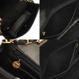 CHANEL シャネル マトラッセ ダイアナ 22cm チェーンショルダー ブラック A01164 レディース ラムスキン ショルダーバッグ ABランク 中古 銀蔵