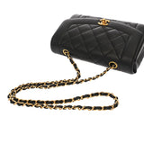 CHANEL シャネル マトラッセ ダイアナ 22cm チェーンショルダー ブラック A01164 レディース ラムスキン ショルダーバッグ ABランク 中古 銀蔵