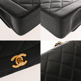 CHANEL シャネル マトラッセ ダイアナ 22cm チェーンショルダー ブラック A01164 レディース ラムスキン ショルダーバッグ ABランク 中古 銀蔵